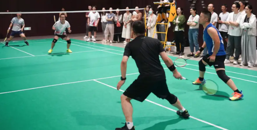 深圳市跑跑蚁电子有限公司羽毛球比赛盛况